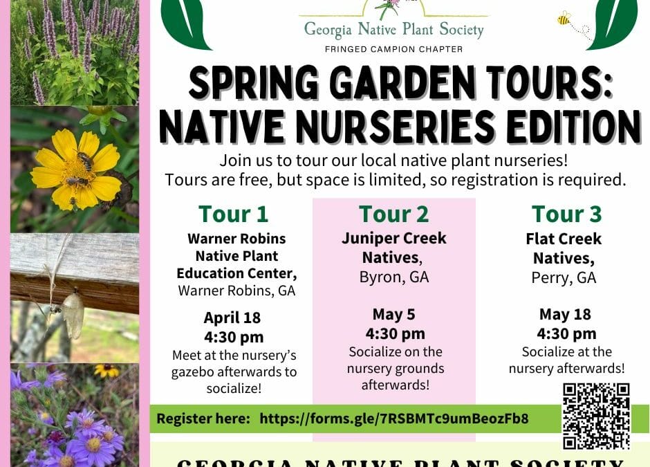 Flat Creek Natives Spring Garden Tour May 18, 2024 4:30 PM