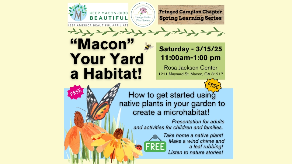 “Macon” Your Yard a Habitat